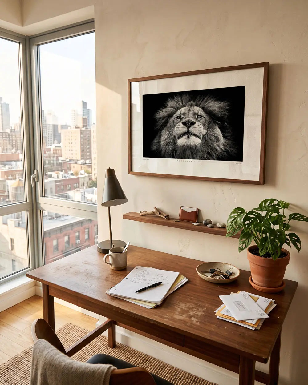 African Lion Art Print