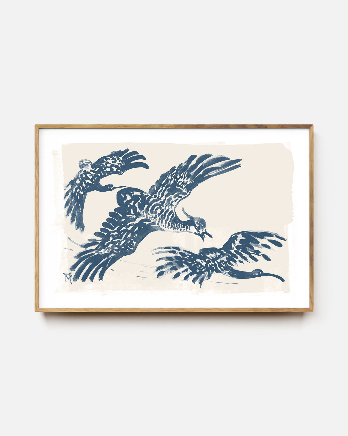 Flying Birds Art Print - Vintage Animal Art - Alpha Fauna
