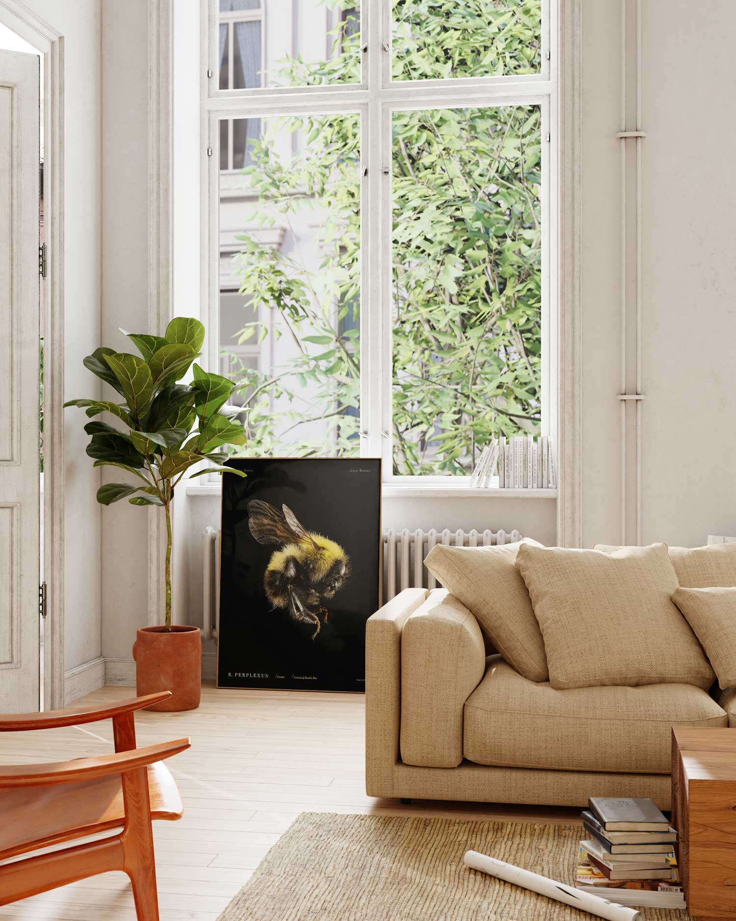 Confusing Bumble Bee Art Print