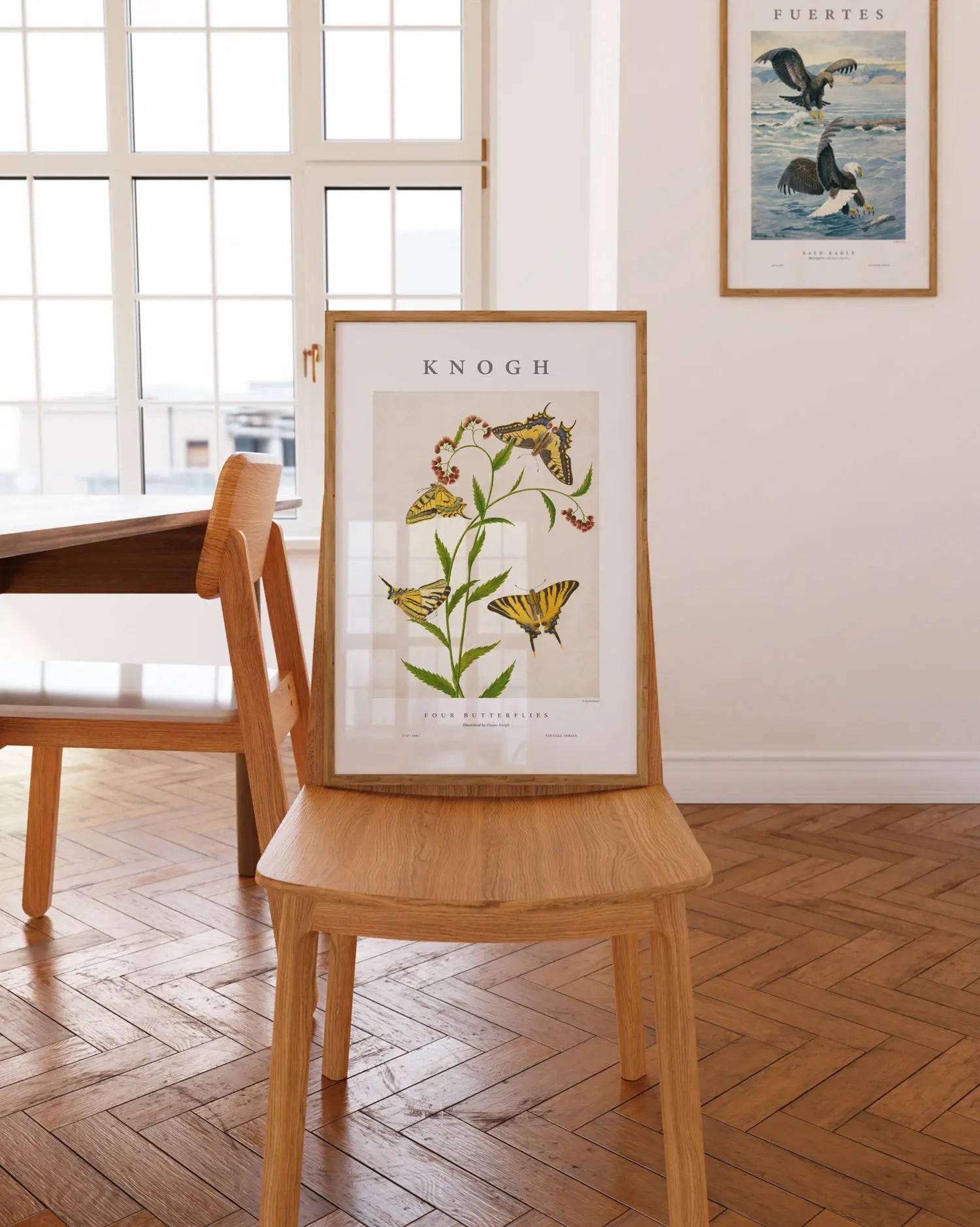 Four Butterflies Art Print