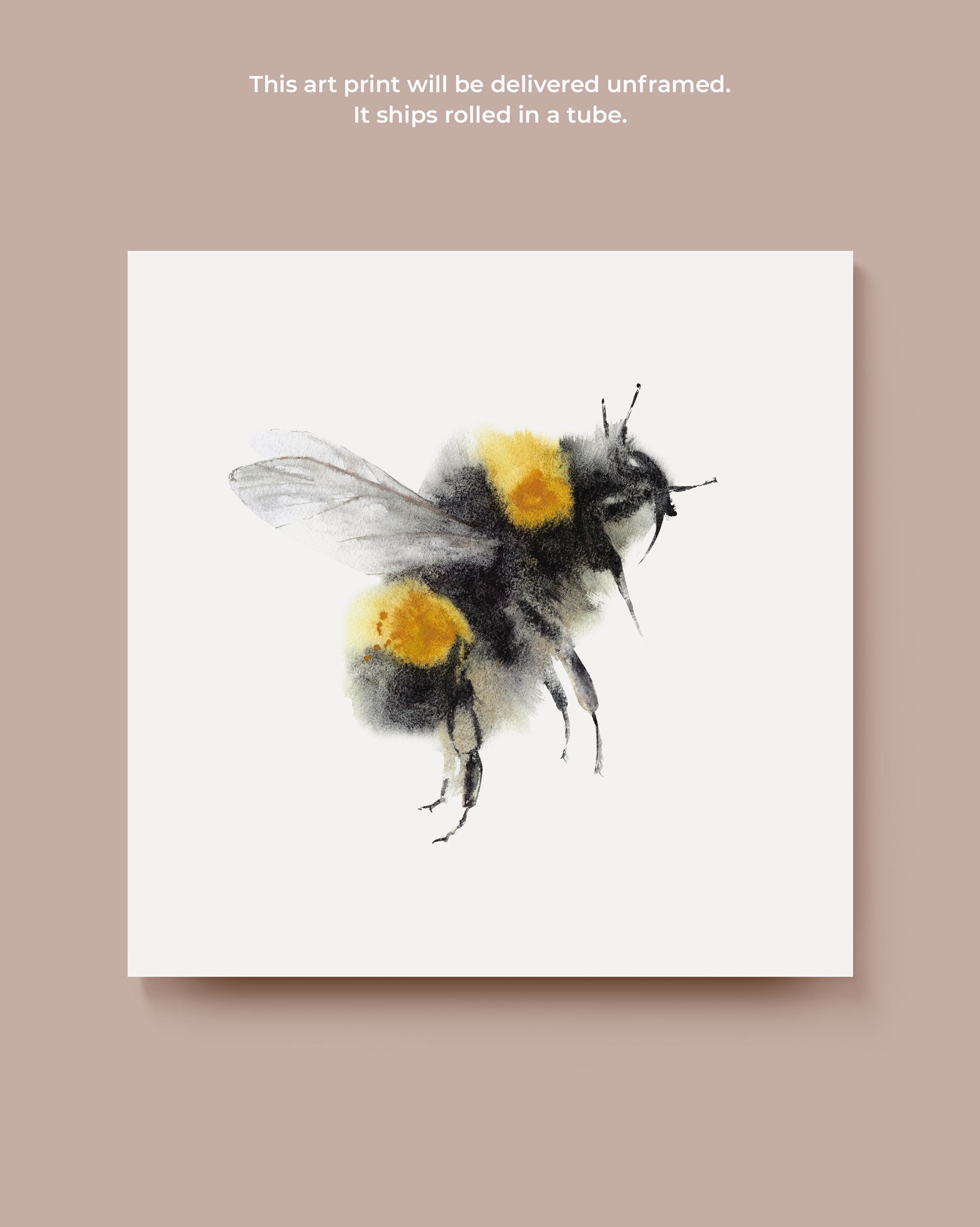 Moody Bumble Bee Art Print