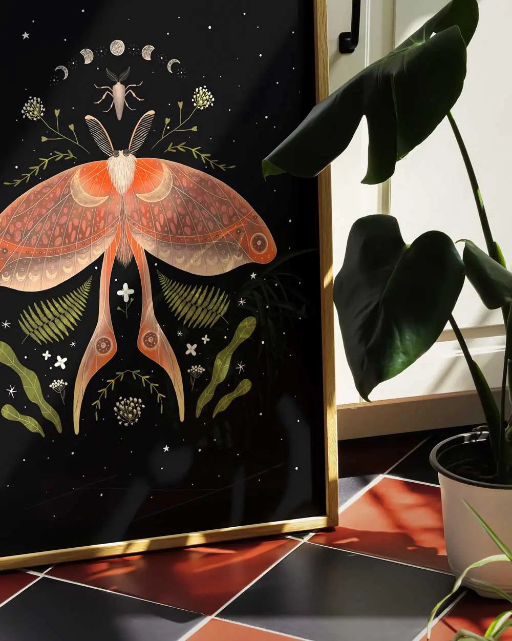 Nocturnal Moon Moth Art Print