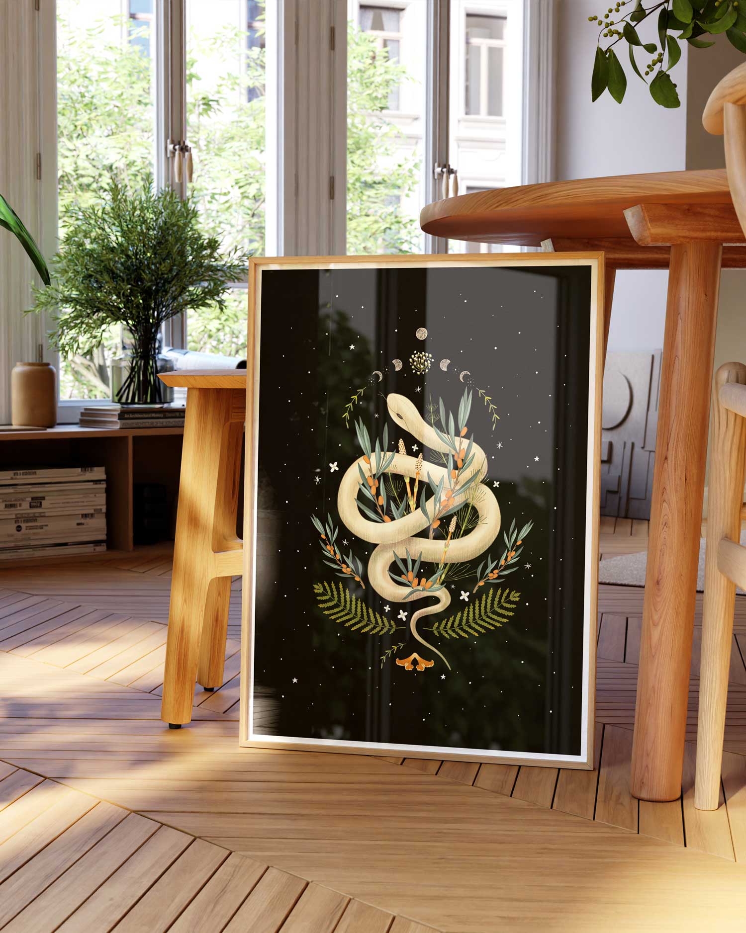 Nocturnal Snake Art Print