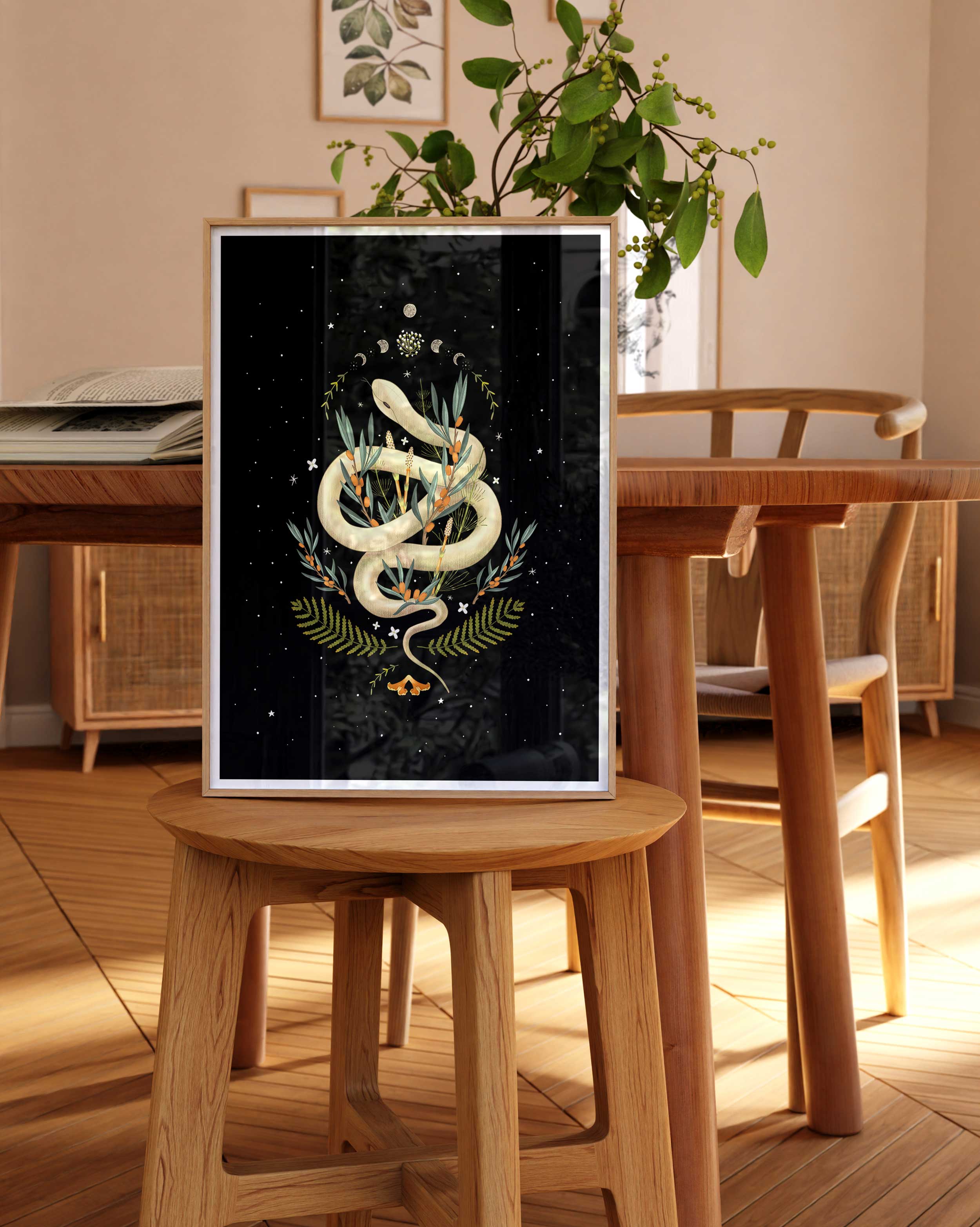 Nocturnal Snake Art Print