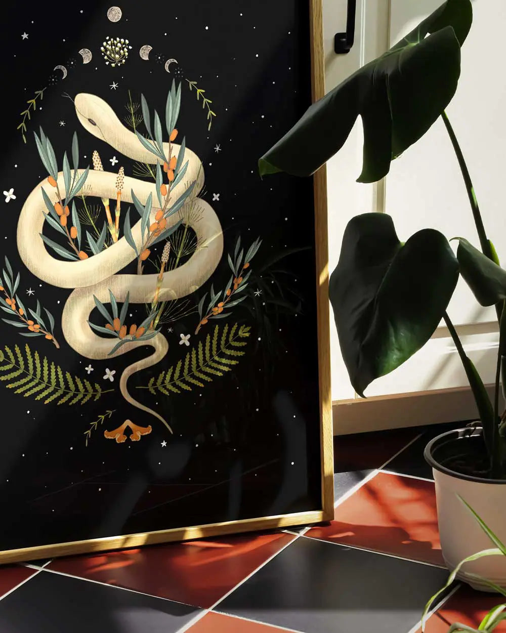 Nocturnal Snake Art Print
