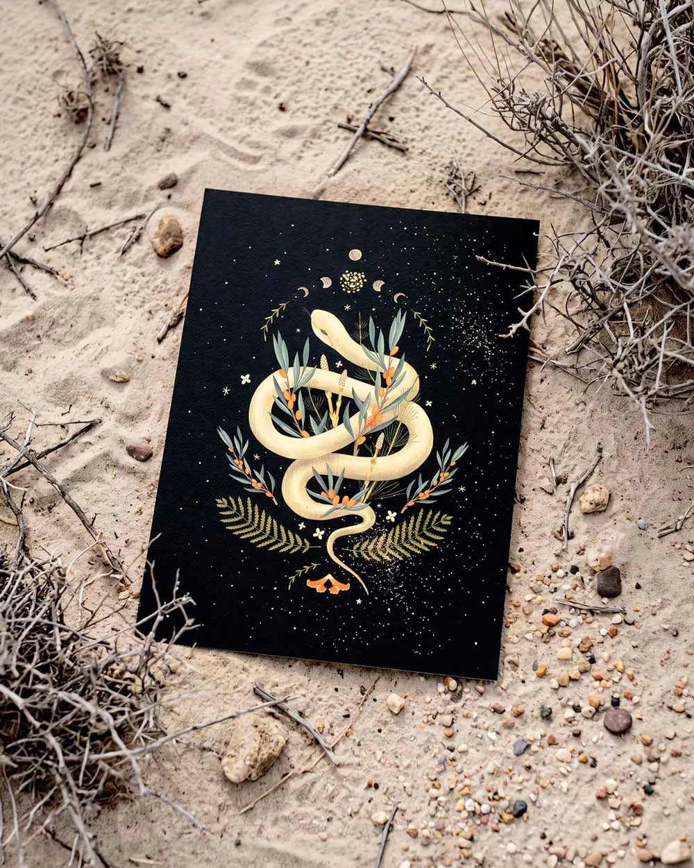 Nocturnal Snake Art Print