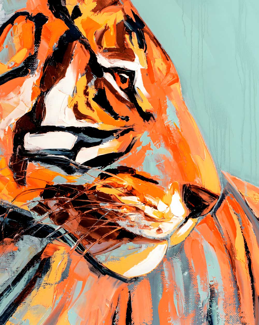 Tiger Stare Art Print