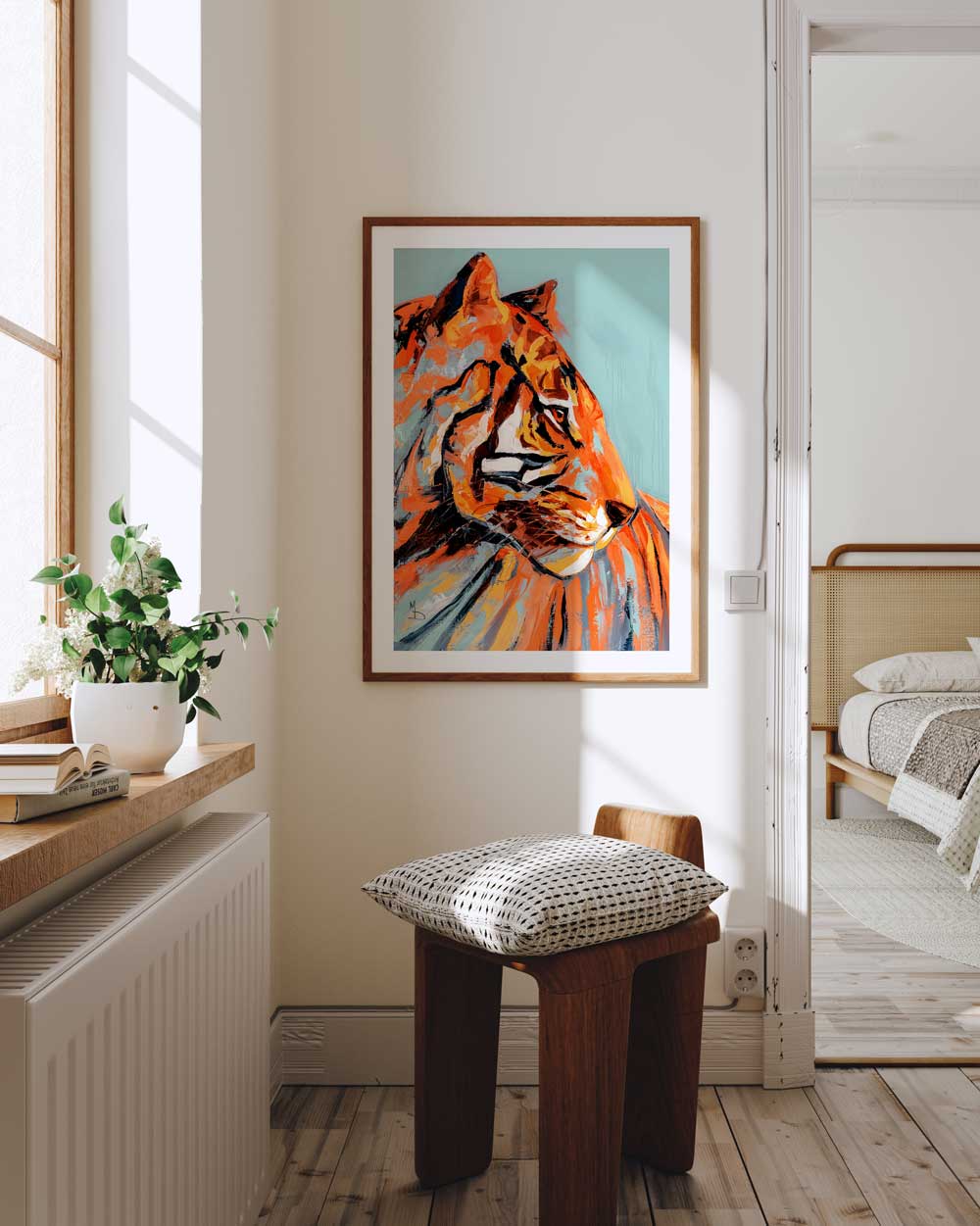 Tiger Stare Art Print