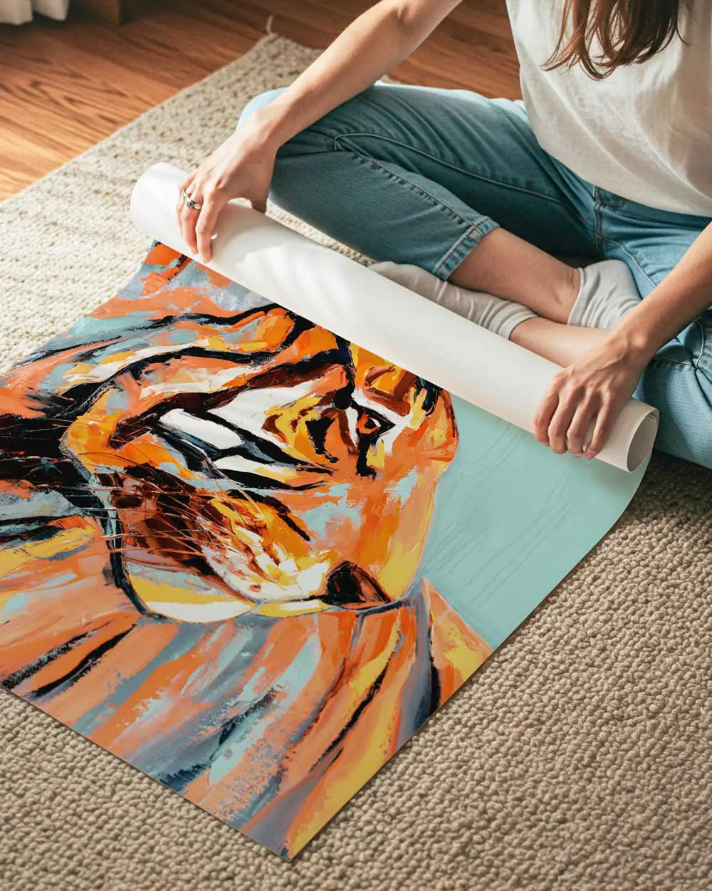 Tiger Stare Art Print