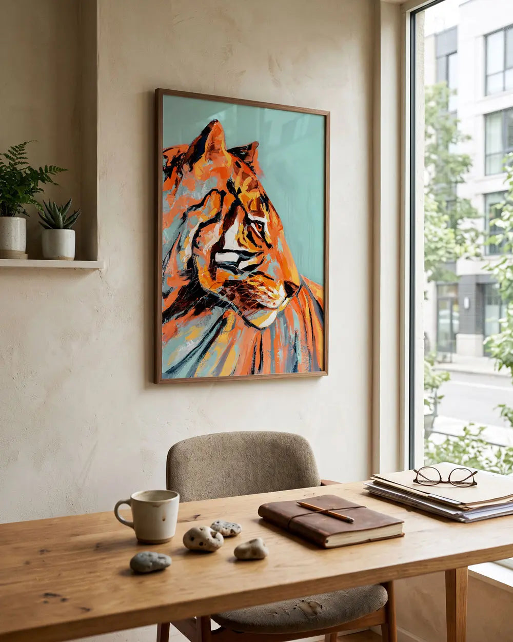 Tiger Stare Art Print