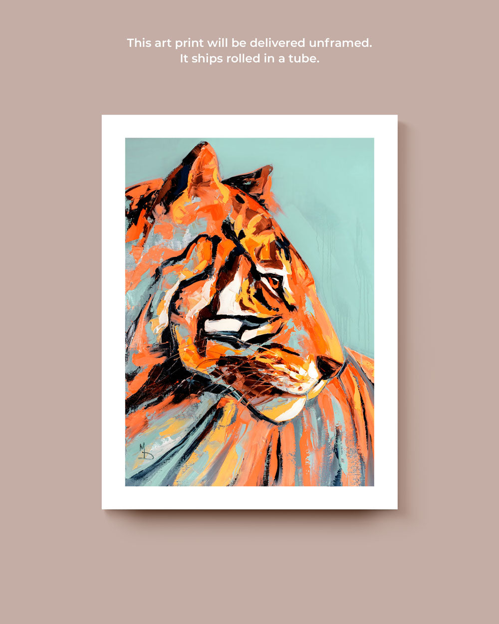 Tiger Stare Art Print