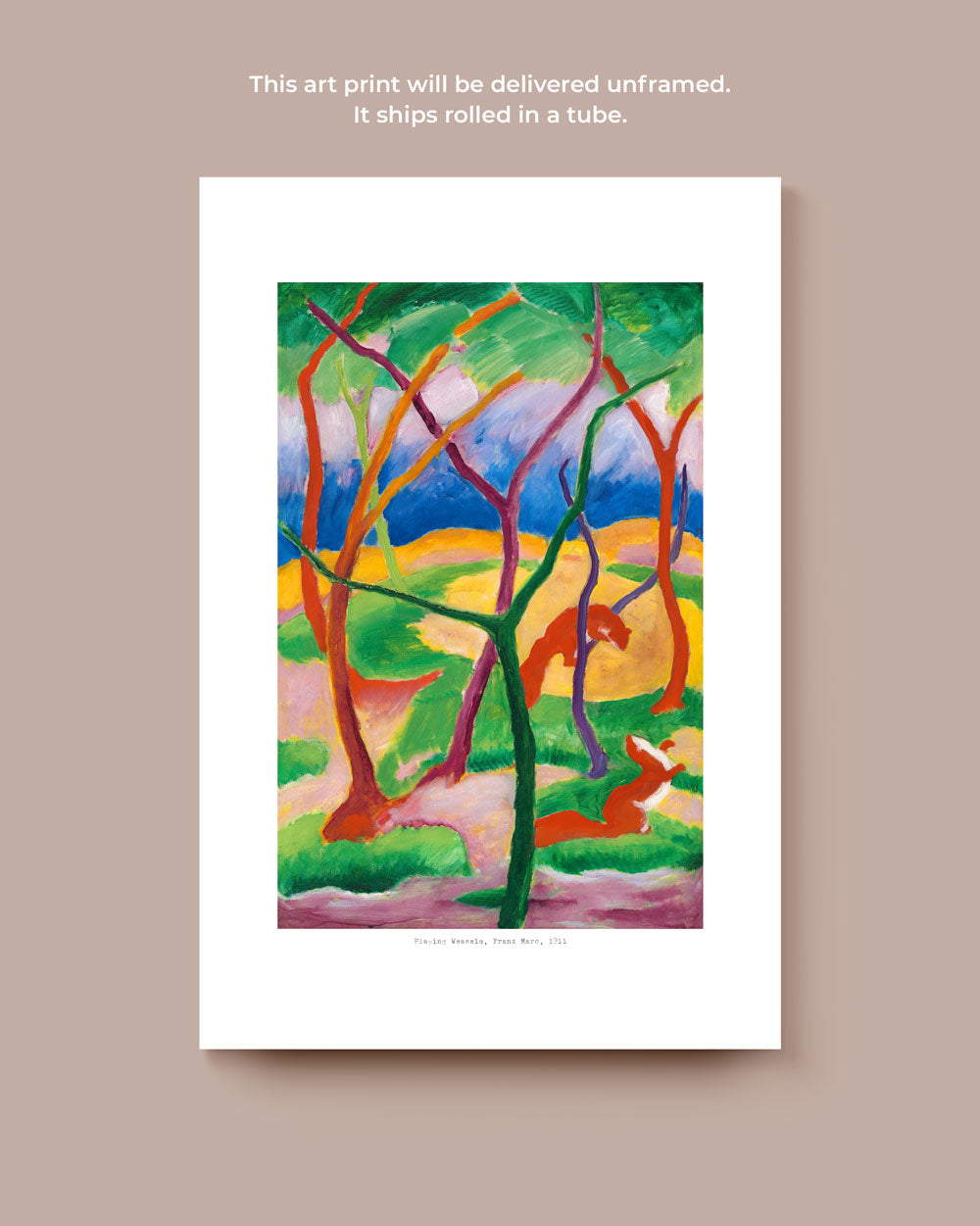 Playing Weasels Art Print
