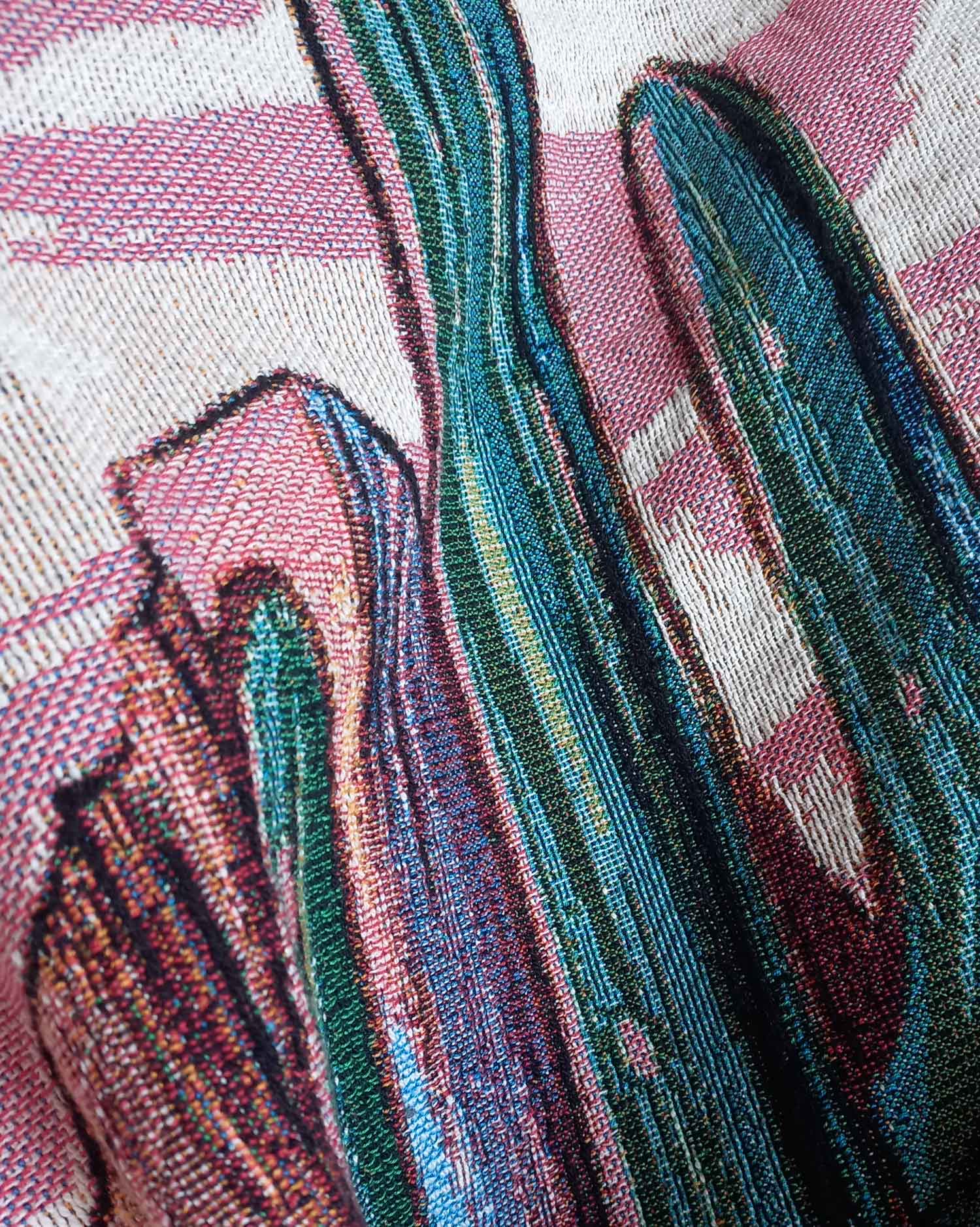 Desert Cactus Tapestry Throw - Medium