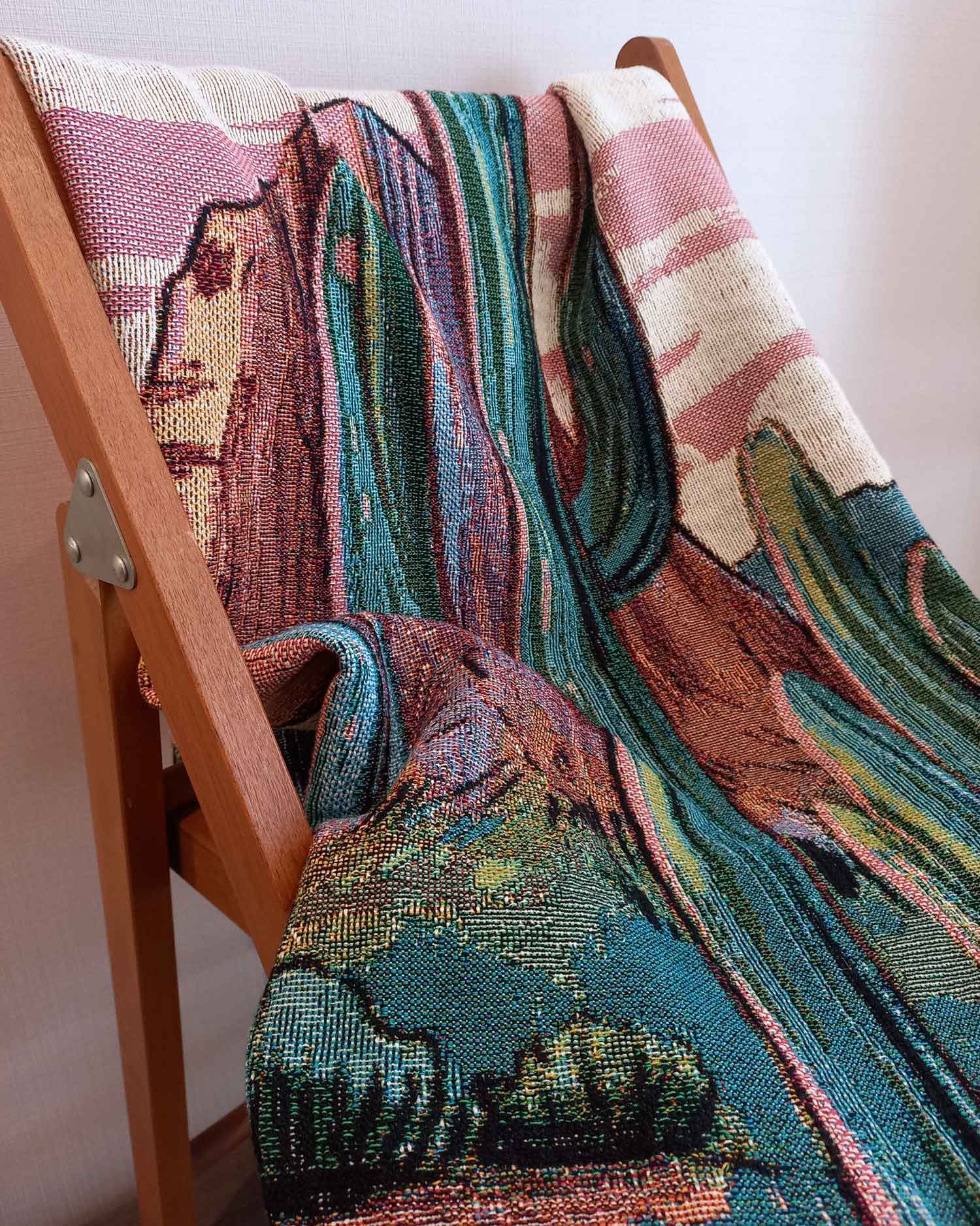 Desert Cactus Tapestry Throw - Medium