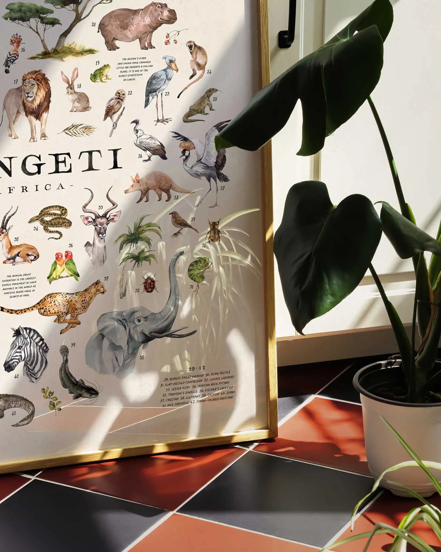 Wildlife of the Serengeti Art Print