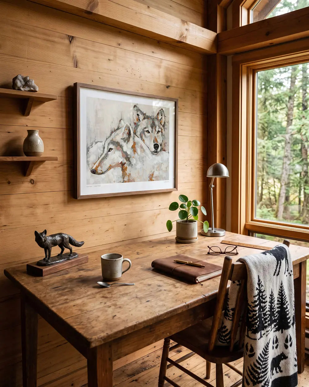 Wilderness Wolves Art Print