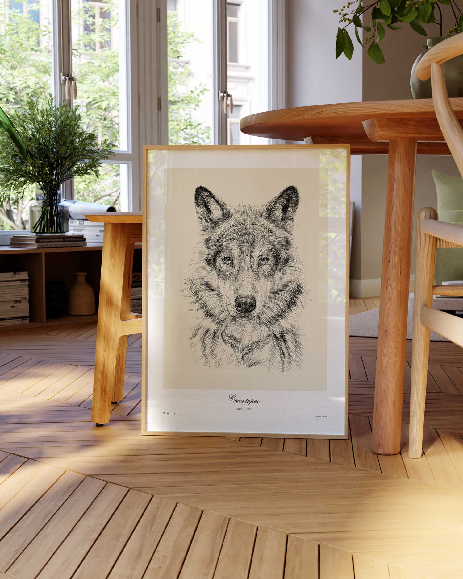 Gray Wolf Art Print