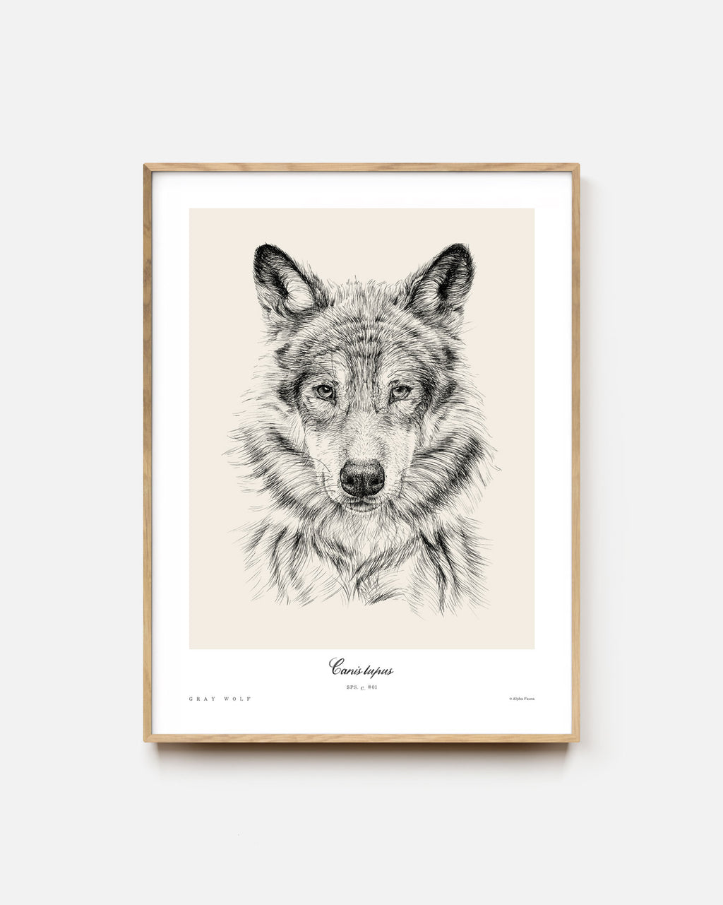 Wolf Gray Multi Camo Pattern, Fine Art Print