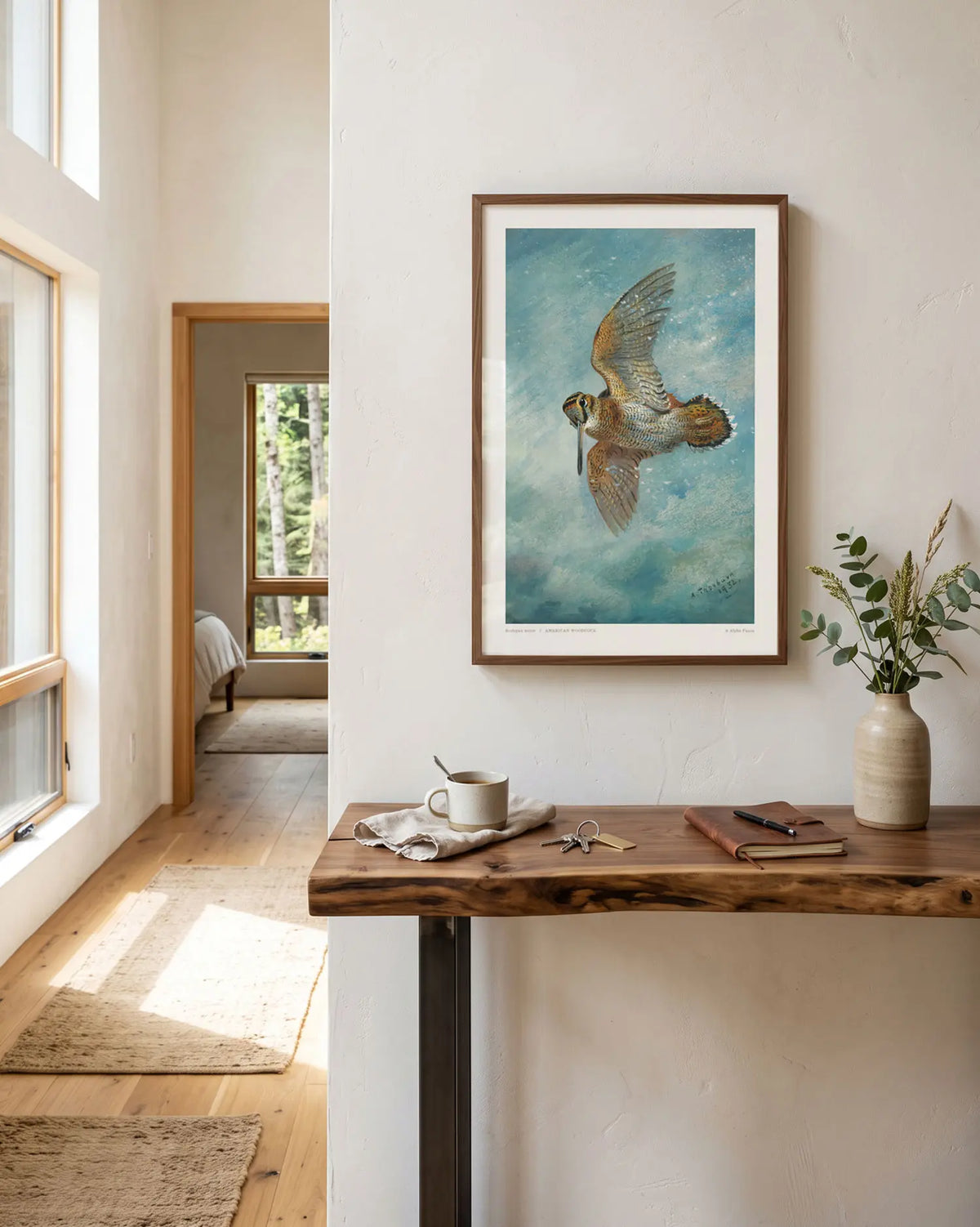 Woodcock in Flight Art Print